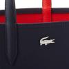 imageLacoste Anna Reversible Coated Canvas Tote Bag and Detachable PouchForest GreenNavy BlueAconitWhite