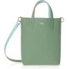 imageLacoste Anna Reversible Coated Canvas Tote Bag and Detachable PouchMintSage Green