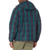 imageLacoste Mens 14 Zip Reversible Plaid Nylon Hooded JacketSwingNavy Blueblack
