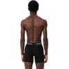 imageLacoste Mens Cotton Stretch Essentials Boxer Briefs 5PackBlack With Black Waistbands