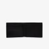 imageLacoste Mens Fitzgerald Small Billfold Wallet Black One SizeBlack