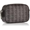 imageLacoste Mens The Blend Small Monogram Canvas CrossbodyBlack