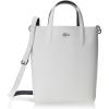 imageLacoste Anna Reversible Coated Canvas Tote Bag and Detachable PouchClean WhiteBlueNuit