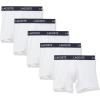 imageLacoste Mens Cotton Stretch Essentials Boxer Briefs 5PackWhite
