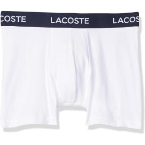 imageLacoste Mens Cotton Stretch Essentials Boxer Briefs 5PackWhite New