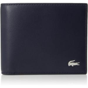 imageLacoste Mens Fitzgerald Small Billfold Wallet Black One SizeBlue NocturneBlue