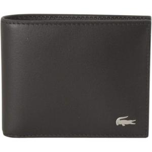 imageLacoste Mens Fitzgerald Small Billfold Wallet Black One SizeDark Brown