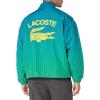 imageLacoste Mens Monogram Print Ombr rack JacketCobaltCalathearocket