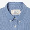 imageLacoste Mens Long Sleeve Checked Gingham ButtonDown ShirtMarinaWhite