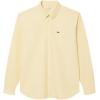imageLacoste Mens Regular Fit Cotton Oxford ShirtYellowWhite
