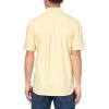 imageLacoste Mens Regular Fit Short Sleeved Oxford ShirtYellowWhite