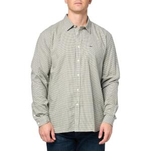 imageLacoste Mens Cotton Flannel Checked ShirtKhakiMultico