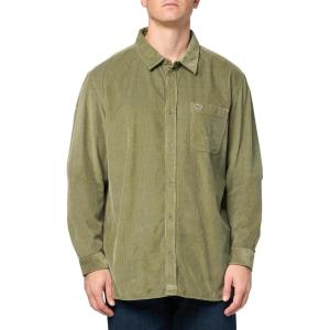 imageLacoste Mens Regular Fit Cotton Corduroy ShirtKhaki
