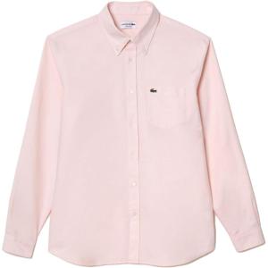 imageLacoste Mens Regular Fit Cotton Oxford ShirtWhiteNidus