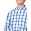 imageLacoste Mens Check Print Stretch ShirtWhiteMarinaoverviewaby