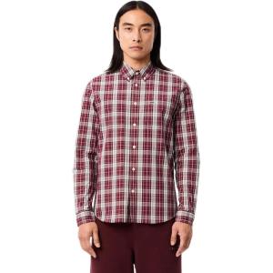 imageLacoste Mens Check Print Stretch ShirtExpressoHammam
