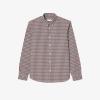 imageLacoste Mens Checked Poplin ShirtMyrrhMultico