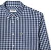 imageLacoste Mens Checked Poplin ShirtNavy Blue  Multico