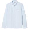 imageLacoste Mens Contemporary Collections Long Sleeve Regular Fit Linen Button Down Shirt with Front PocketRill