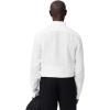 imageLacoste Mens Contemporary Collections Long Sleeve Regular Fit Linen Button Down Shirt with Front PocketWhite
