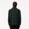 imageLacoste Mens Cotton Twill Plaid OvershirtBlackSinople
