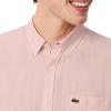imageLacoste Mens Regular Fit Linen ShirtFlamingo