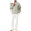 imageLacoste Mens Regular Fit Linen ShirtKhaki  White