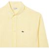 imageLacoste Mens Regular Fit Linen ShirtYellow  White