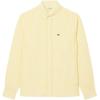 imageLacoste Mens Regular Fit Linen ShirtYellow  White