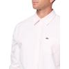 imageLacoste Mens Striped Oxford Cotton Shirt with PocketNidusWhite