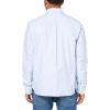 imageLacoste Mens Striped Oxford Cotton Shirt with PocketOverviewWhite