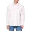 imageLacoste Mens Striped Oxford Cotton Shirt with PocketNidusWhite