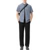 imageLacoste Mens Regular Fit Short Sleeved ShirtNavy Blue  Multico