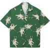 imageLacoste Mens Short Sleeve Rene Graphic Woven ShirtGreen