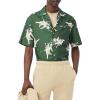 imageLacoste Mens Short Sleeve Rene Graphic Woven ShirtGreen