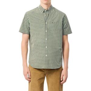 imageLacoste Mens Regular Fit Short Sleeved ShirtKhaki  Multico