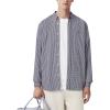 imageLacoste Mens Regular Fit Checked ShirtWhite  Navy Blue
