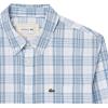 imageLacoste Mens Check Print Stretch ShirtWhite  Overview   Gipsy Blue