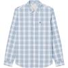 imageLacoste Mens Check Print Stretch ShirtWhite  Overview   Gipsy Blue