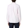 imageLacoste Mens Regular Fit Striped Oxford Cotton ShirtWhite  Flamingo