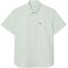 imageLacoste Mens Short Sleeved Oxford Cotton ShirtWhite  Liamone