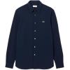 imageLacoste Mens Slim Fit Long Sleeve Woven ShirtNavy Blue