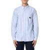 imageLacoste Mens Long Sleeve Croc Signature Woven ShirtOverview  White