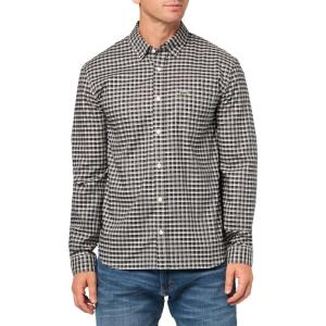 imageLacoste Mens Regular Fit Long Sleeve Flannel Shirt Flour Medium