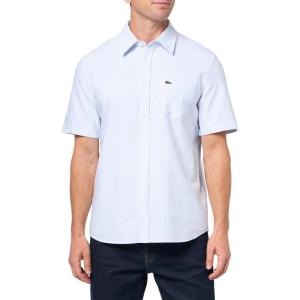 imageLacoste Mens Short Sleeved Oxford Cotton ShirtOverview  White