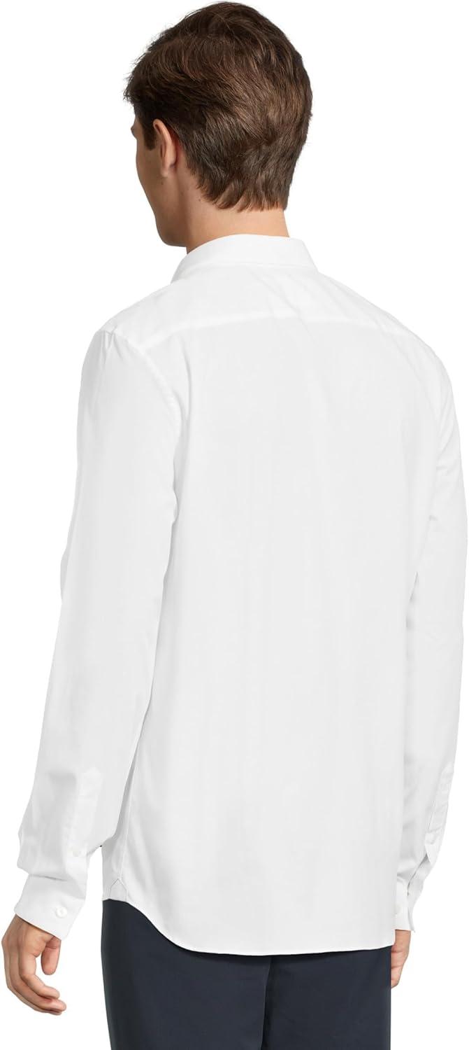 imageLacoste Mens Slim Fit Stretch Cotton Poplin ShirtWhite
