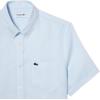 imageLacoste Mens Short Sleeve Regular Fit Linen Button Down Shirt with Front PocketRill