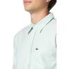 imageLacoste Mens Striped Oxford Cotton Shirt with PocketWhite  Liamone
