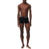 imageLacoste Mens Cotton Stretch Essentials Trunks 5PackBlack With Black Waistbands