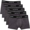 imageLacoste Mens Cotton Stretch Essentials Trunks 5PackShadow Grey New